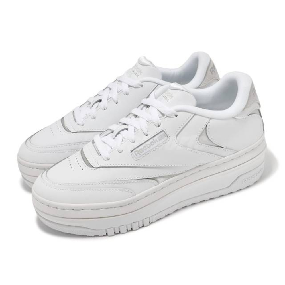 Reebok Club C white silver sneakers